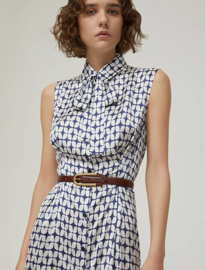 PENNY BLACK  Thin leather belt Tobacco - Image 3