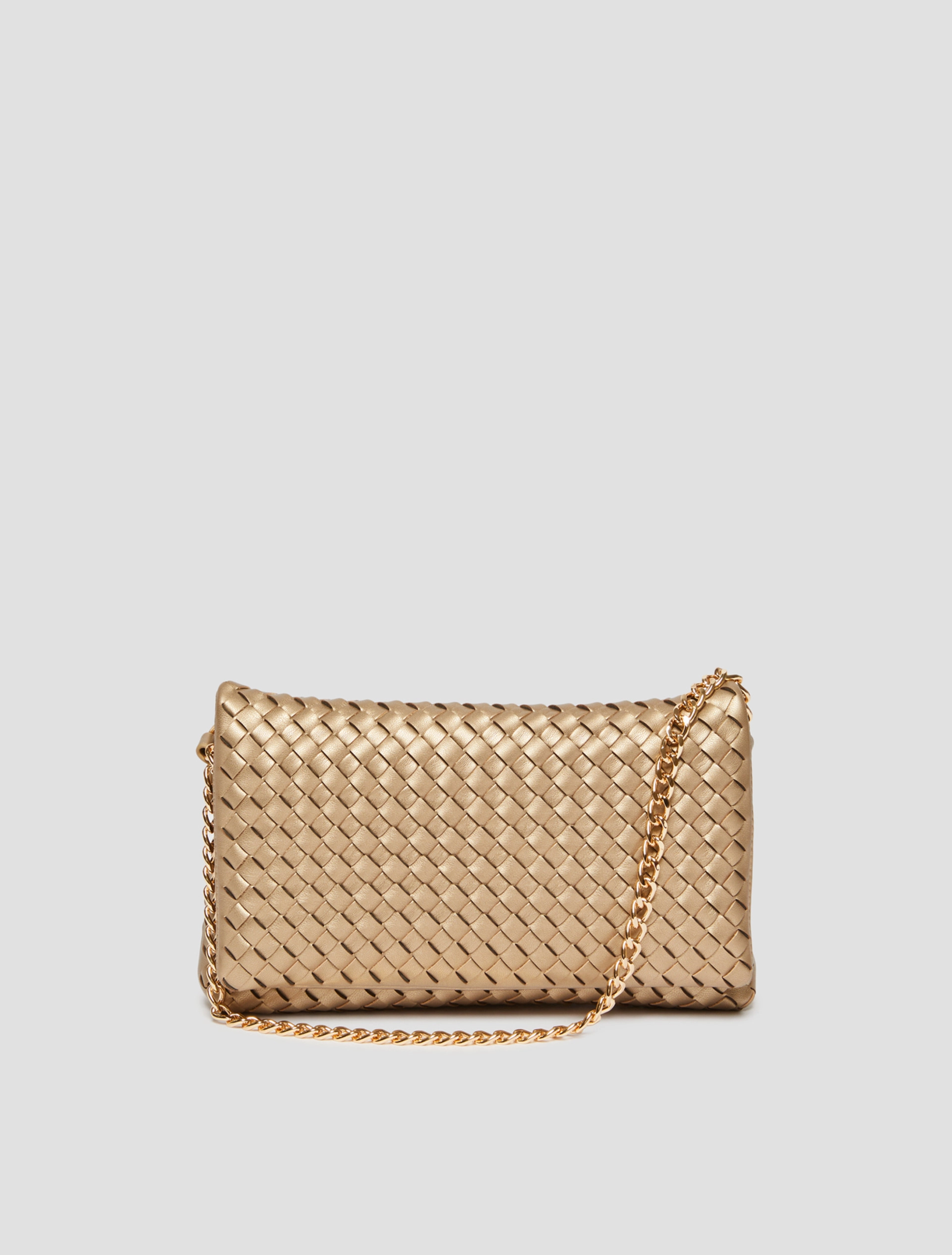 1516065502001-a-fuxia PENNY BLACK Woven pouch with shoulder strap Gold - Image 1