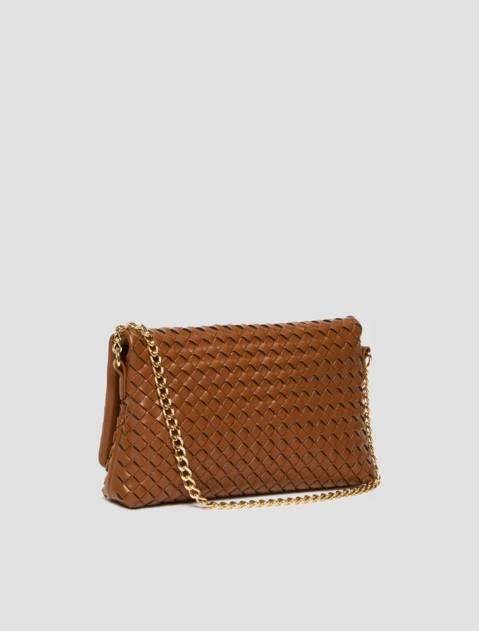 PENNY BLACK Woven pouch with shoulder strap Tobacco - Image 2