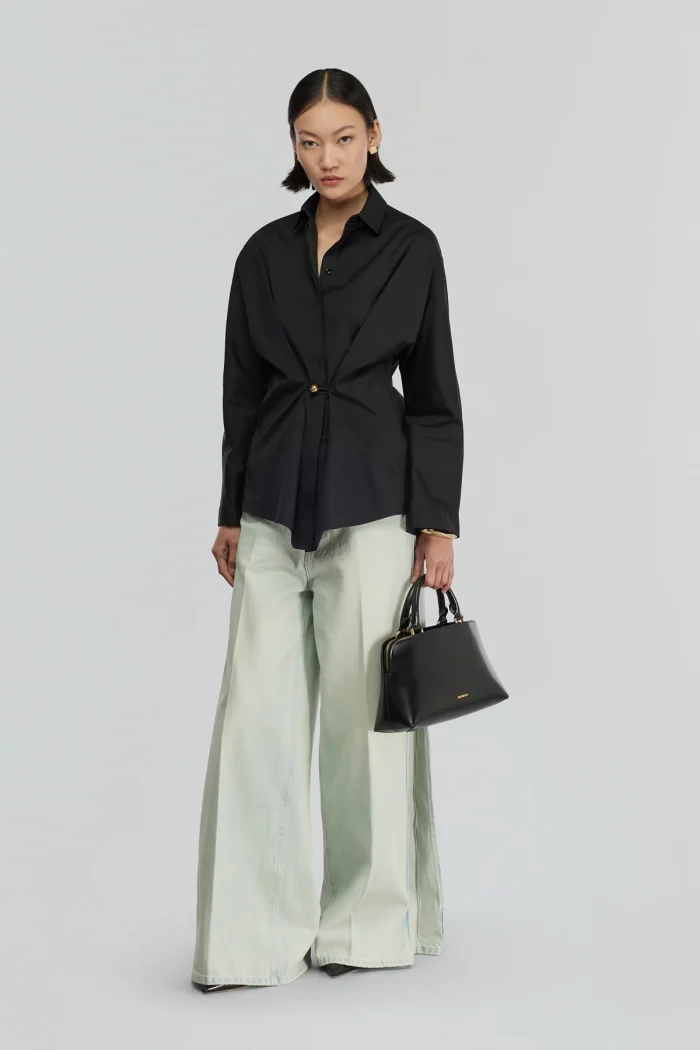 W5YY5WK06Y69-0-A SEMICOUTURE Shirt Benedetta Black - Image 1