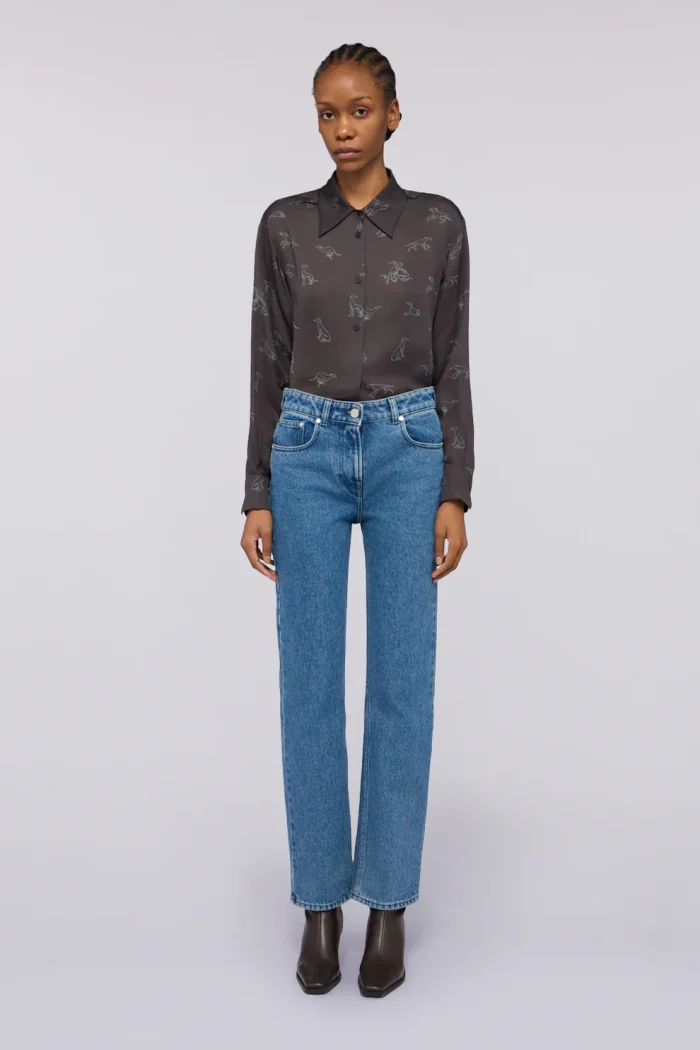 TRUSSARDI Oversized printed shirt Black - Image 2