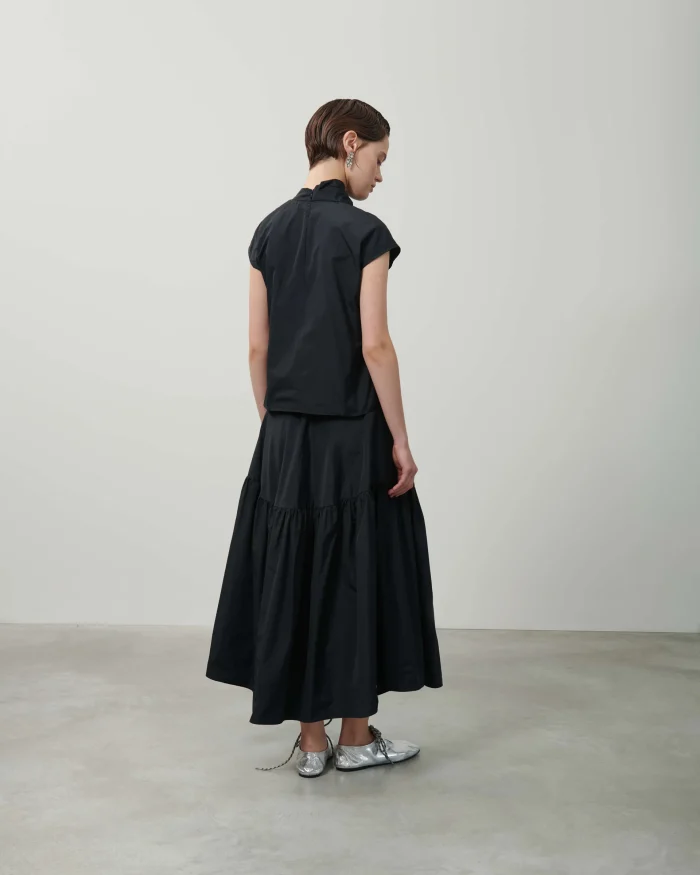BEATRICE Taffeta skirt Graphite - Image 2