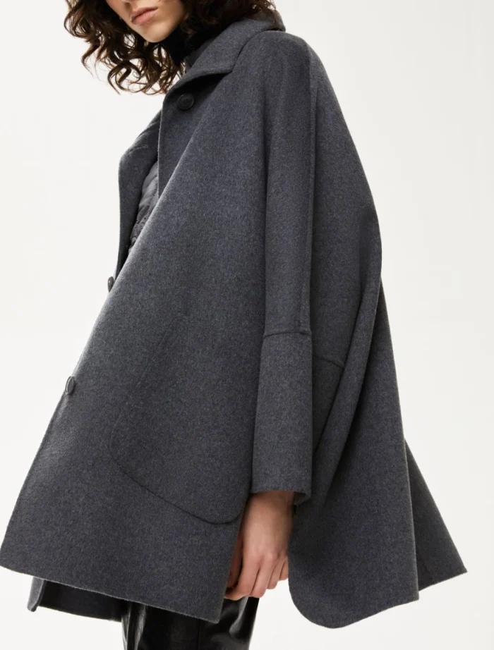 7086025102003-a-brunner_normal i BLUES Cape jacket Melange Grey - Image 1