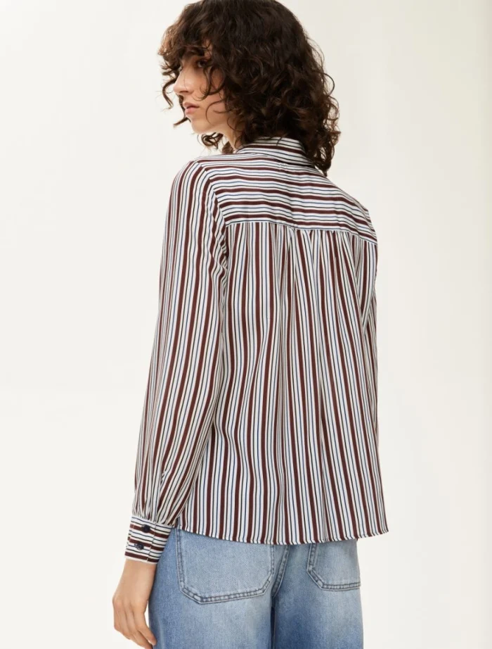 i BLUES Pure silk shirt Brown - Image 3