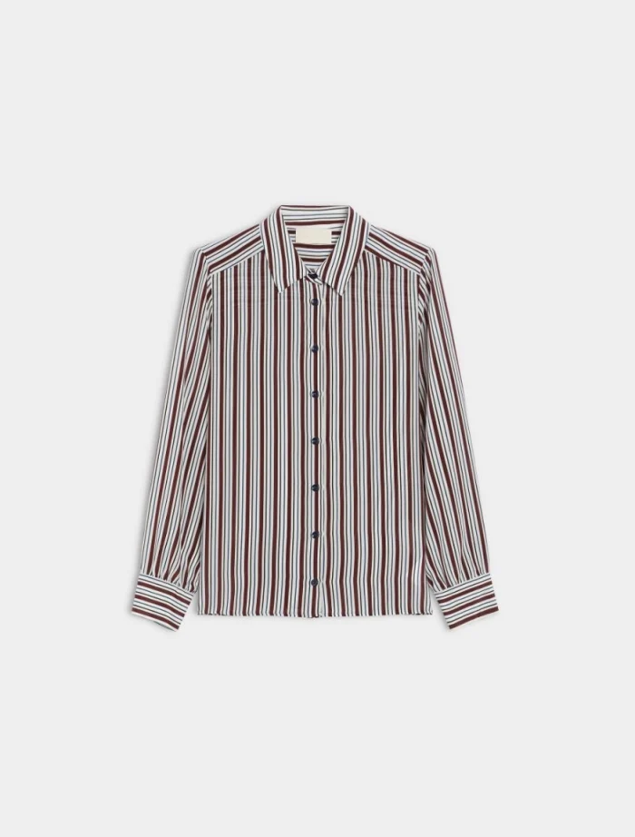 i BLUES Pure silk shirt Brown - Image 5