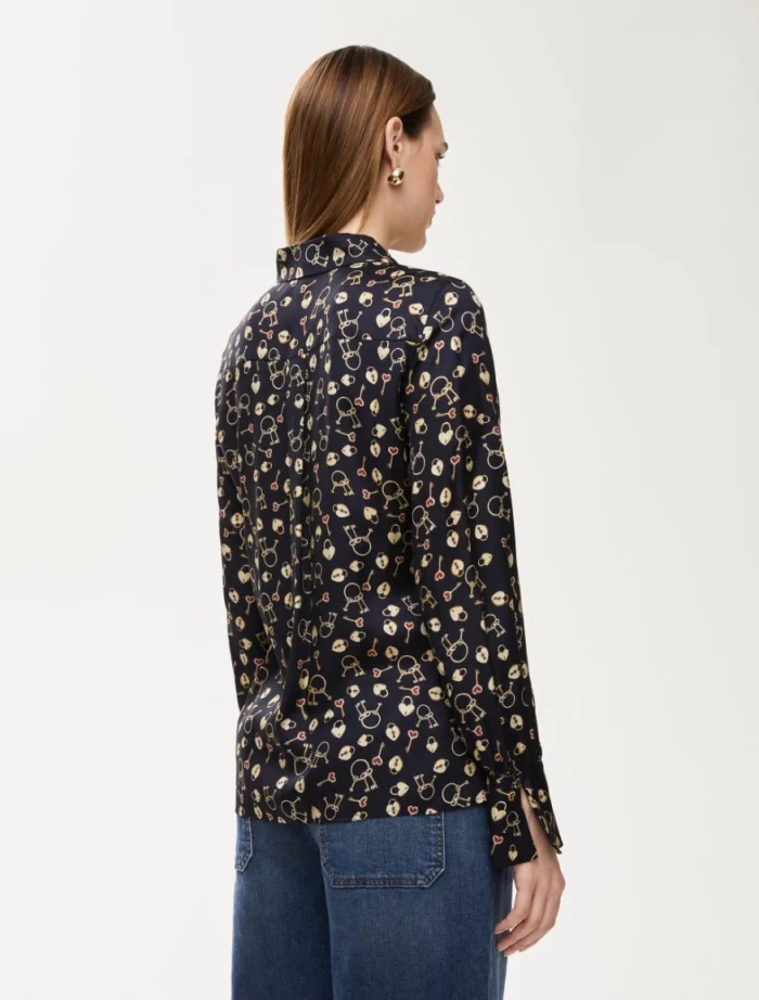 i BLUES Printed shirt Navy - Image 3