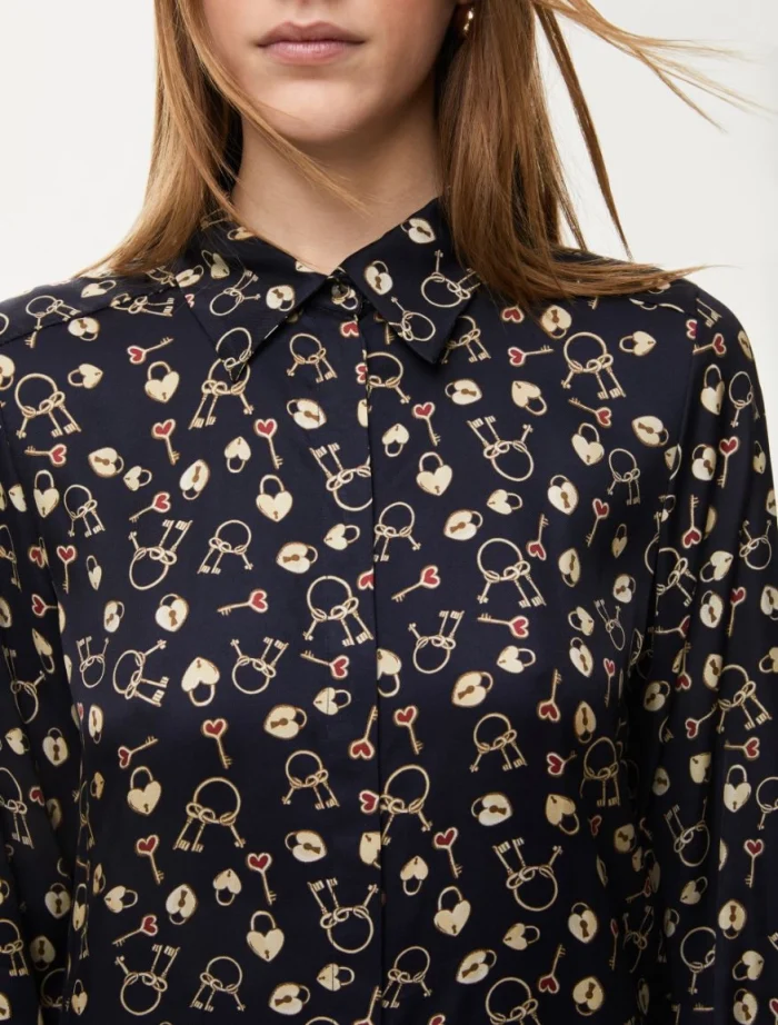 i BLUES Printed shirt Navy - Image 2