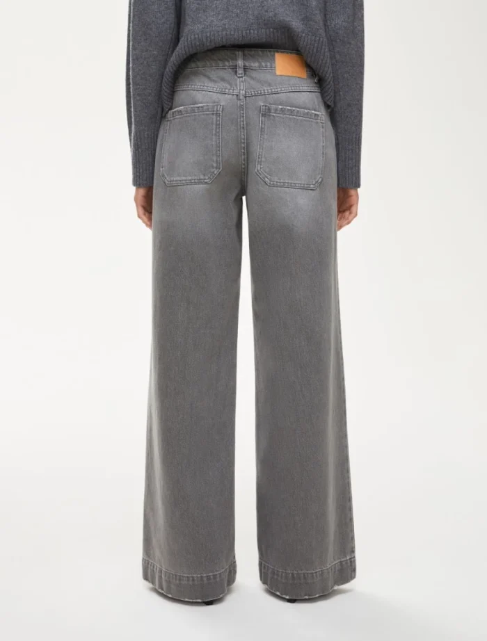 i BLUES Wide leg jeans Grey - Image 3