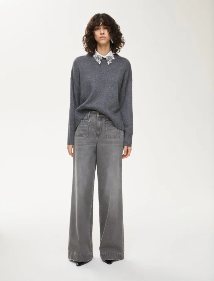 7186125102002-d-ninareal_normal i BLUES Wide leg jeans Grey - Image 1