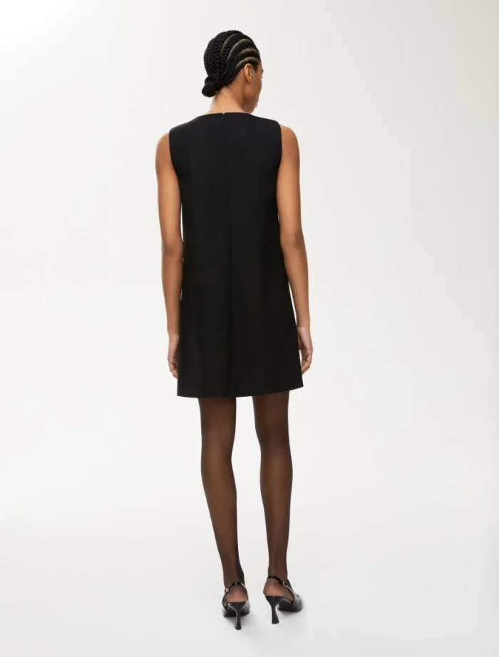 i BLUES Embroidered dress  Black - Image 3