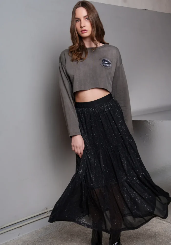 COLLECTIVA NOIR Rene top Grey - Image 2