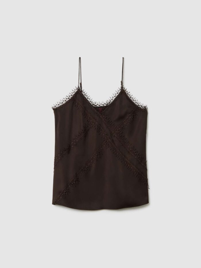 STEFANEL Brown Slim Fit Pure Viscose Blouse - Image 6