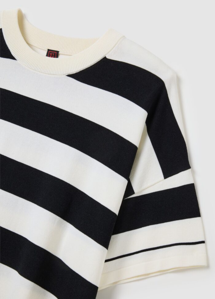 STEFANEL Multicolour viscose blend jumper in oversized fit - Image 4