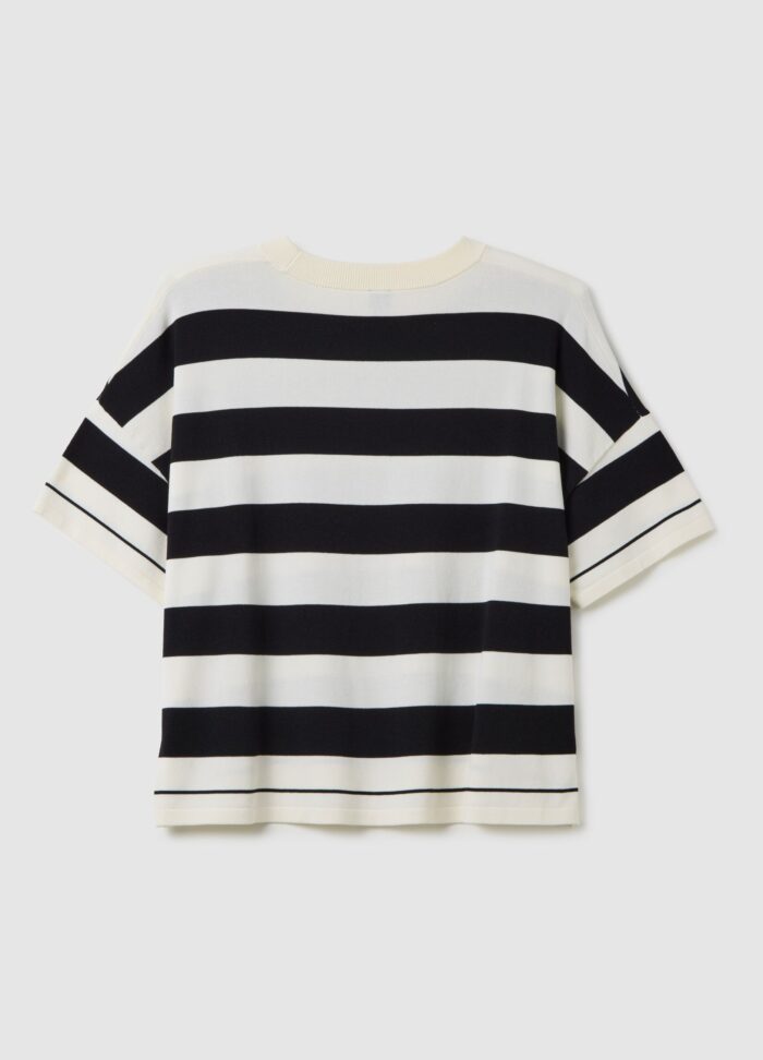 STEFANEL Multicolour viscose blend jumper in oversized fit - Image 7