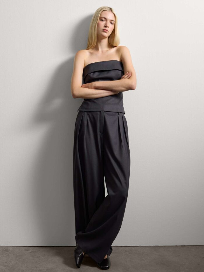 STEFANEL Grey wool blend top regular fit - Image 5