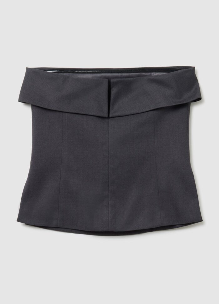 STEFANEL Grey wool blend top regular fit - Image 7