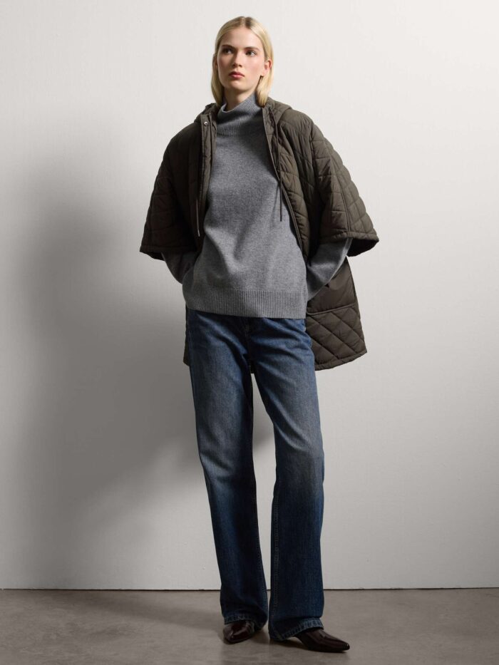 STEFANEL Regular fit green husky jacket - Image 3