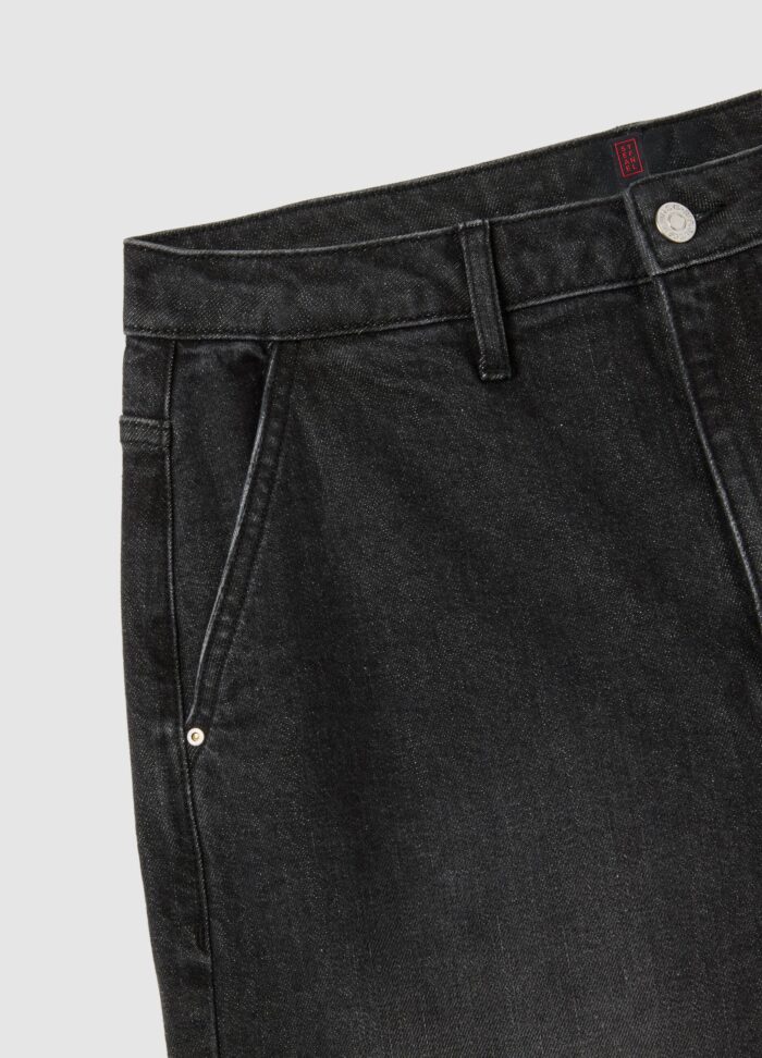 STEFANEL Black Stretch Cotton Baggy Jeans - Image 4