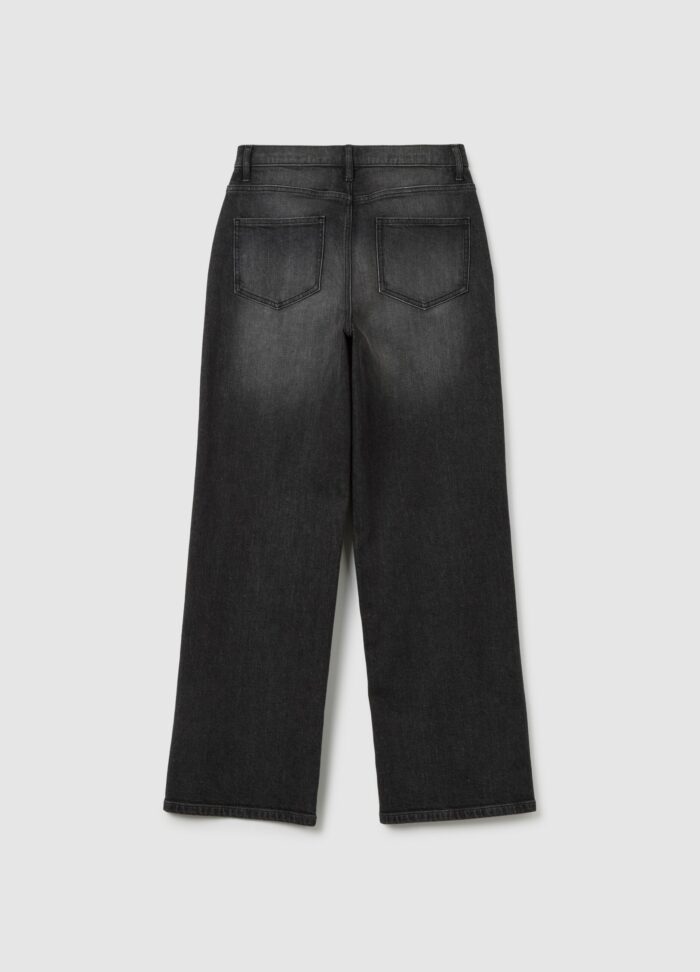 STEFANEL Black Stretch Cotton Baggy Jeans - Image 7