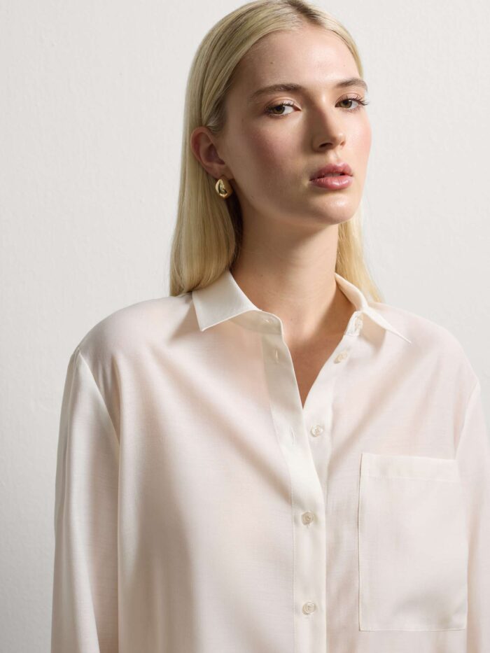 STEFANEL Classic White Shirt Regular Fit - Image 2