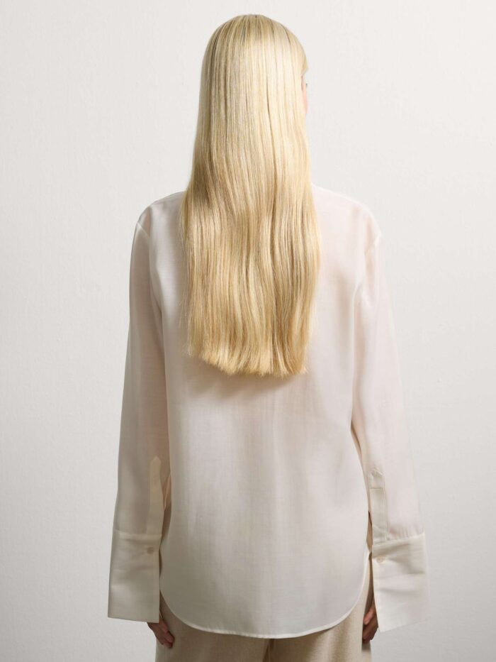 STEFANEL Classic White Shirt Regular Fit - Image 5