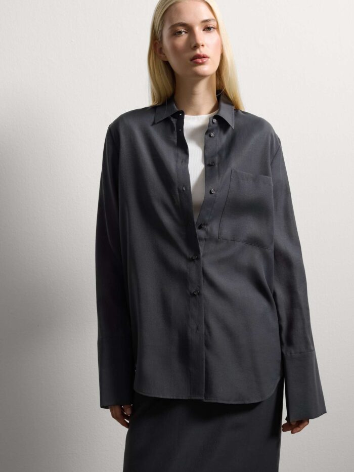 003567336_SF STEFANEL Regular Fit Shirt Grey - Image 1
