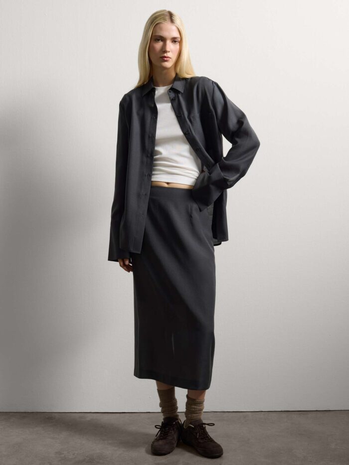 STEFANEL Regular Fit Shirt Grey - Image 2