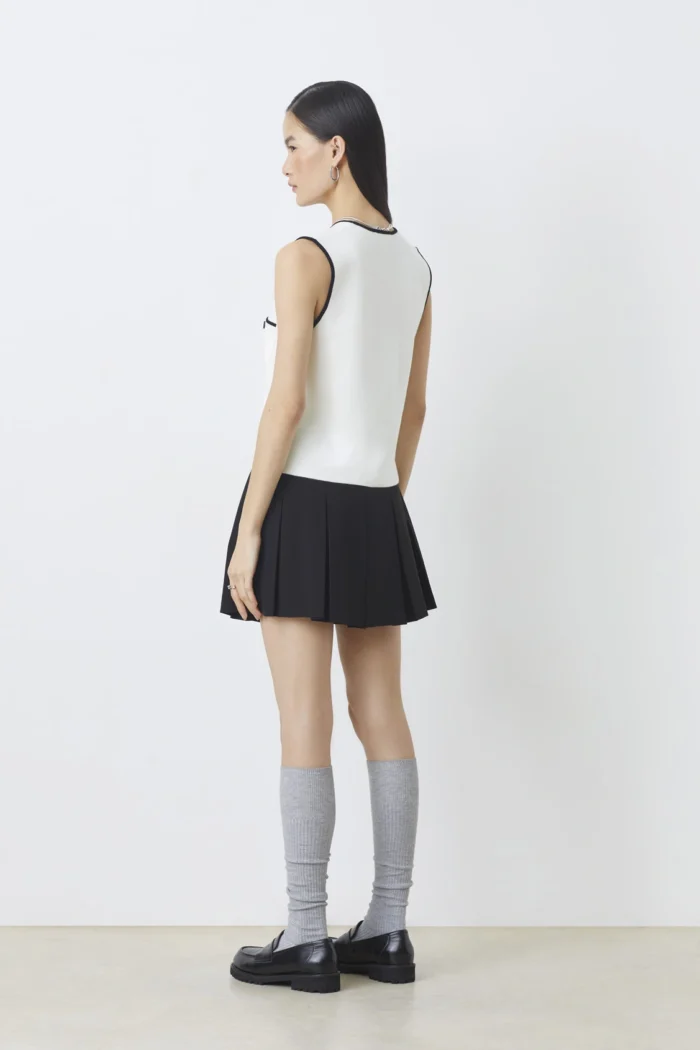 SUNCOO Gino Two-tone barman vest White - Image 3