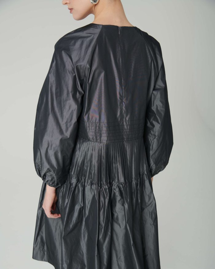 49954@3000x3000 BEATRICE Short taffeta dress Deep grey - Image 2