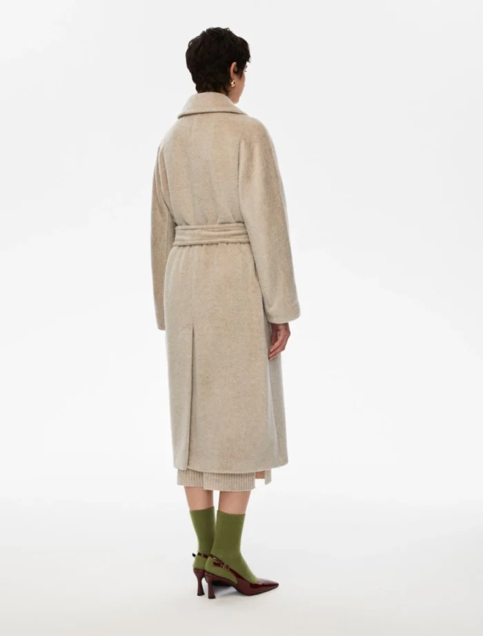 i Blues Double Breasted Coat Ecru - Image 4