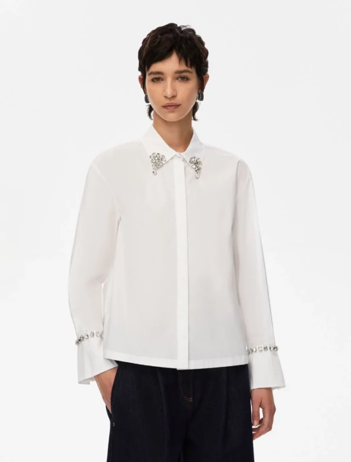 7116055202007-d-bristol_normal i BLUES Embroidered shirt White - Image 1