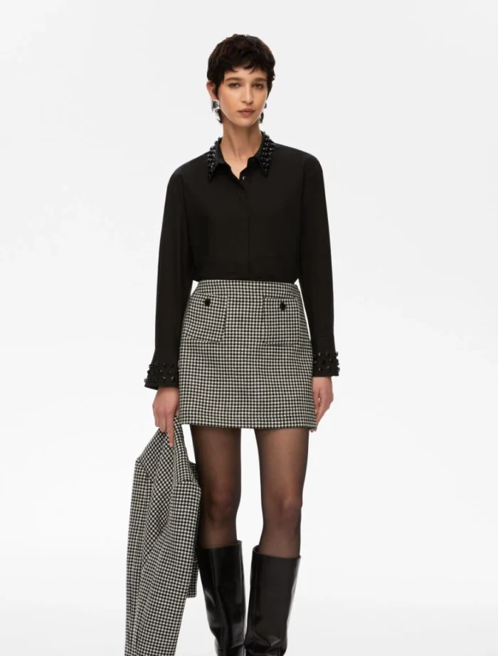 i BLUES Embroidered shirt Black - Image 3