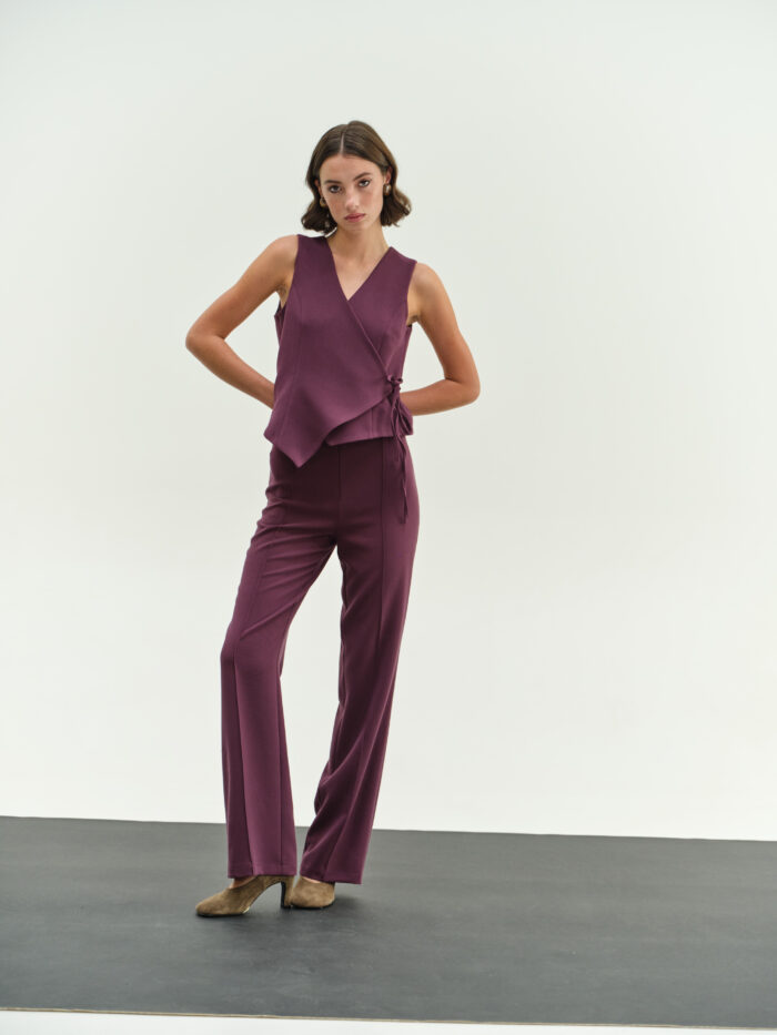 CHICARD Vest croise Purple - Image 2