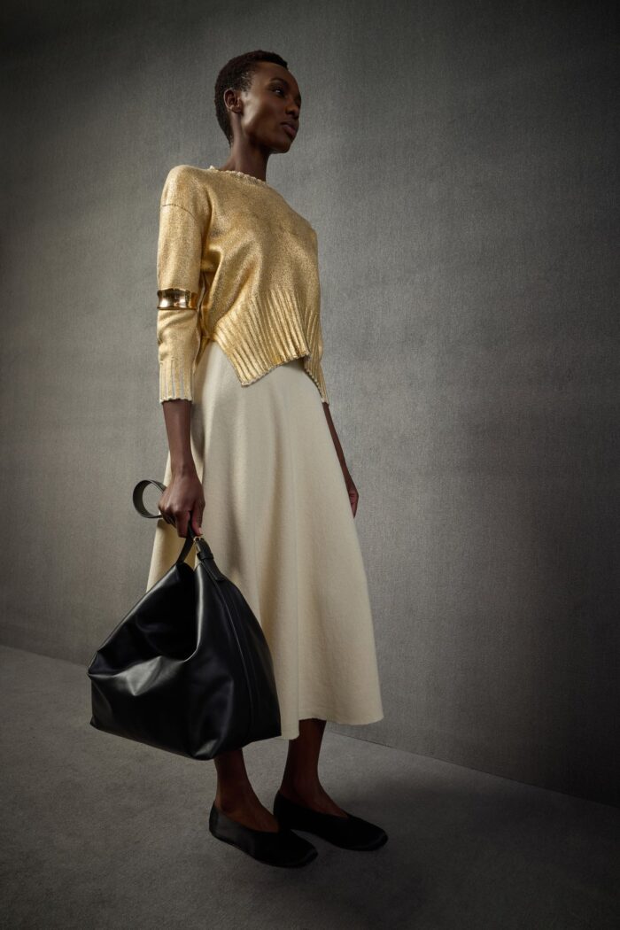 W5LL5WC02Z03-0-A_cfd1147a-05ce-4791-b364-7dbcb326d98a LIVIANA CONTI Sibilla sweater Gold - Image 1