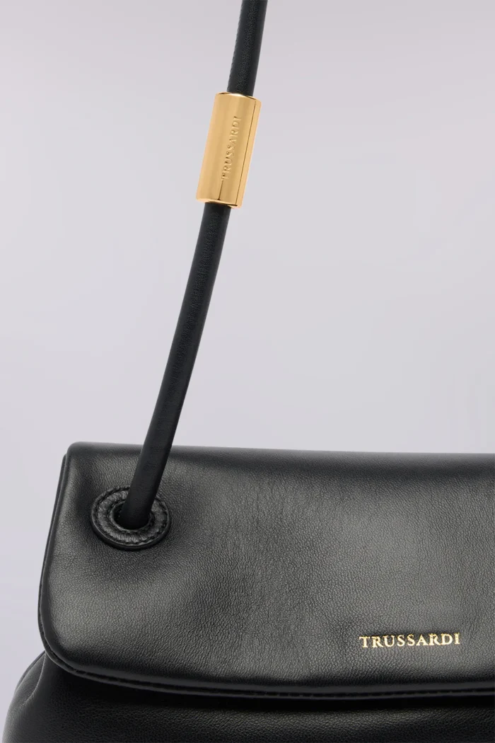 TRUSSARDI Medium Orbita shoulder bag in nappa leather Black - Image 2