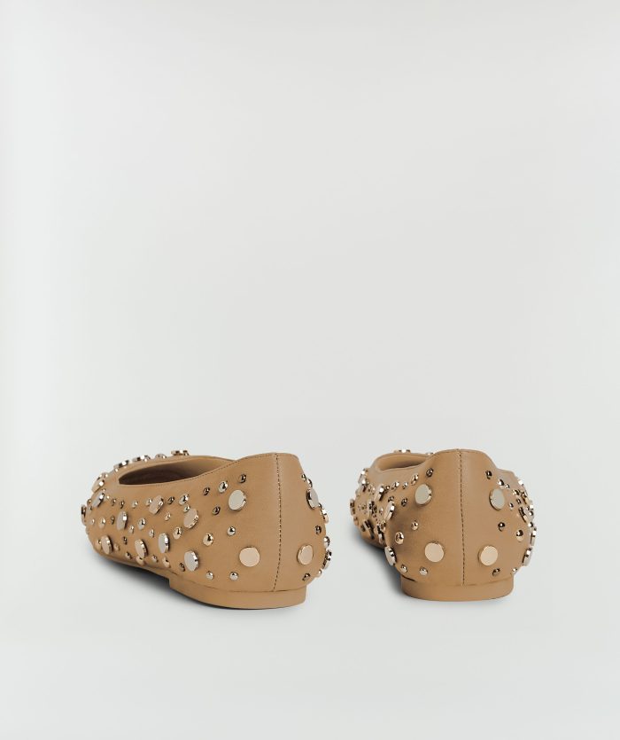 JOSH-V Adira Ballerina's Met Studs Light Brown - Image 3