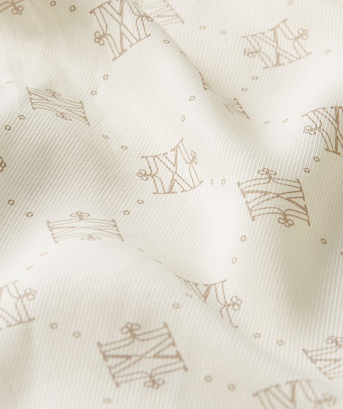 JOSH-V Sydney Regular Fit Blouse Met Logoprint - Creme White Light Brown - Image 7