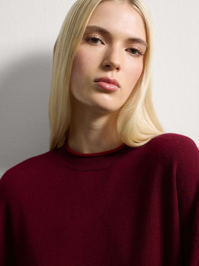 STEFANEL  Oversized pure wool jumper Red - Image 2