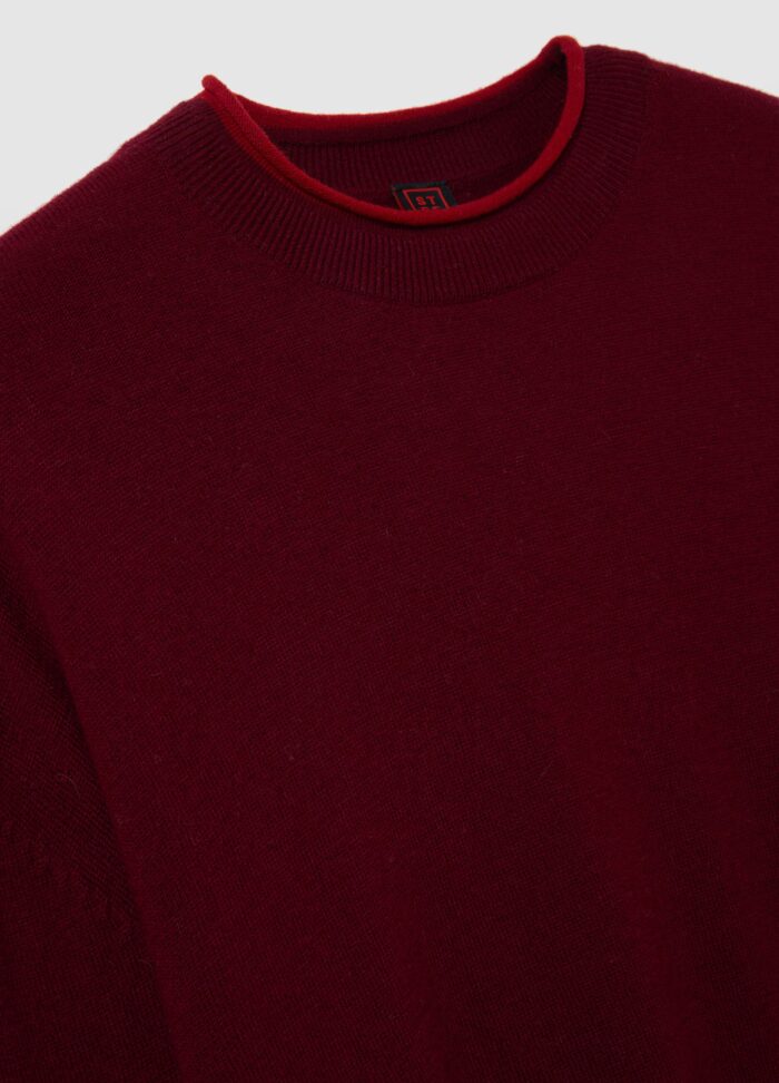 STEFANEL  Oversized pure wool jumper Red - Image 3
