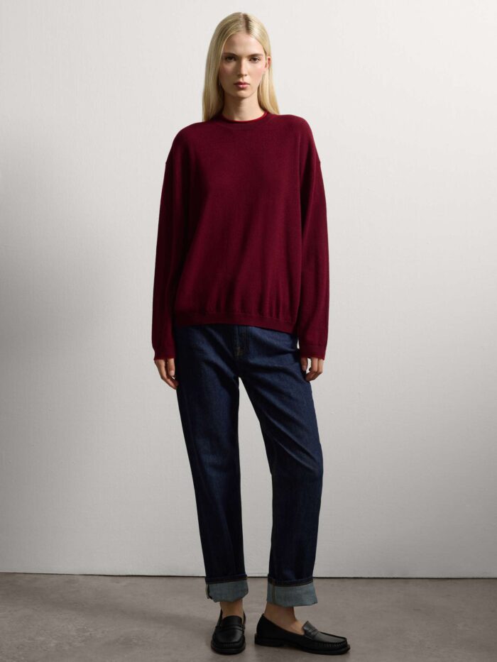 STEFANEL  Oversized pure wool jumper Red - Image 5