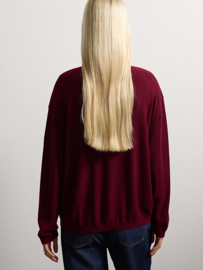 STEFANEL  Oversized pure wool jumper Red - Image 4