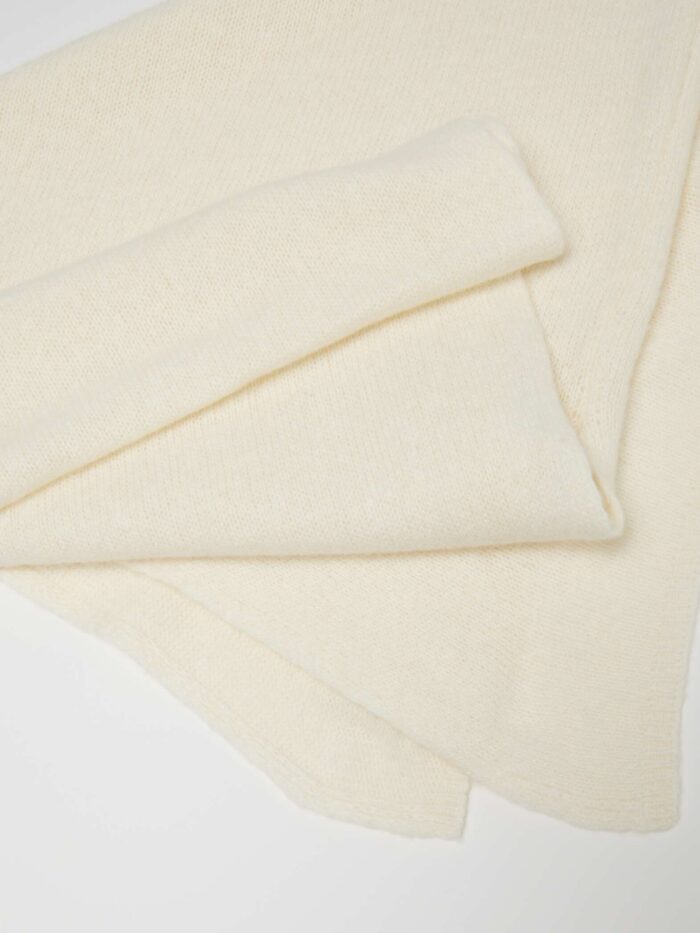 STEFANEL Wool blend cape White - Image 4