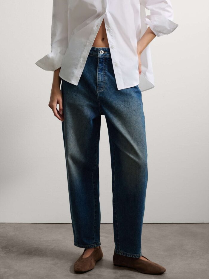 STEFANEL Balloon fit denim jeans Blue - Image 2