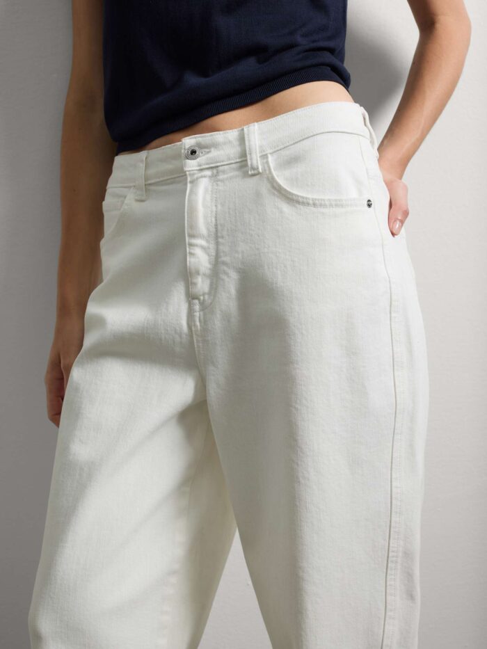 STEFANEL Jeans in denim balloon fit Optical white - Image 3