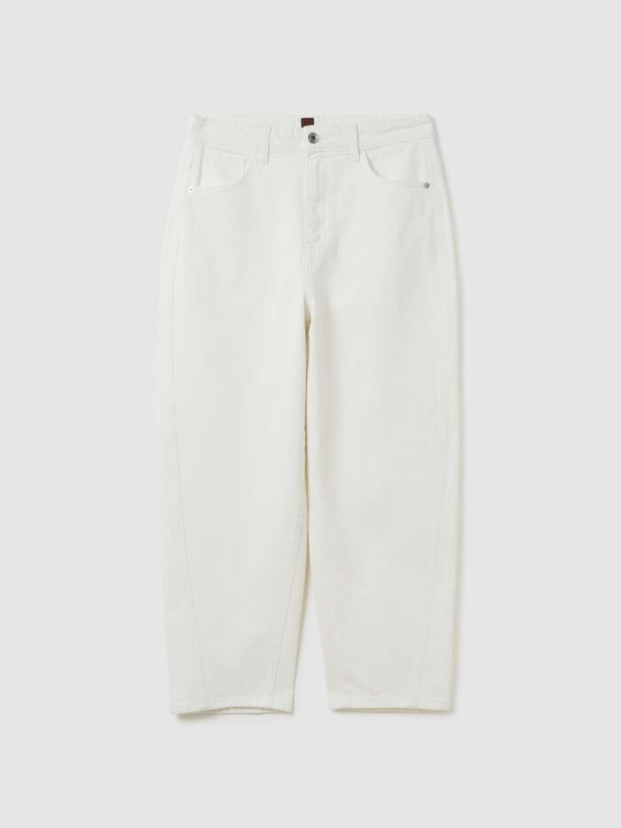 STEFANEL Jeans in denim balloon fit Optical white - Image 6