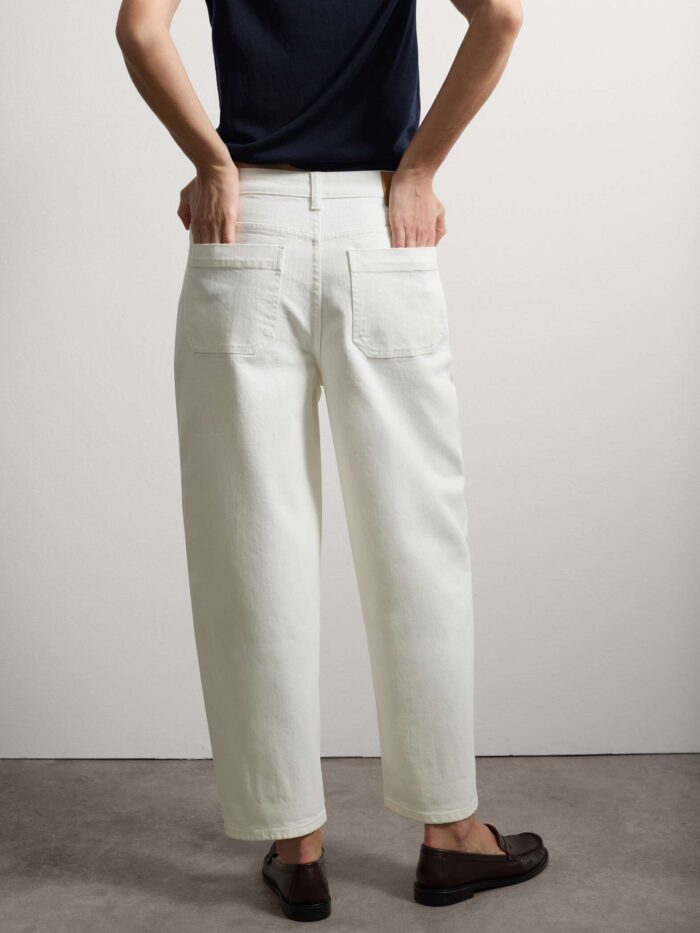 STEFANEL Jeans in denim balloon fit Optical white - Image 5