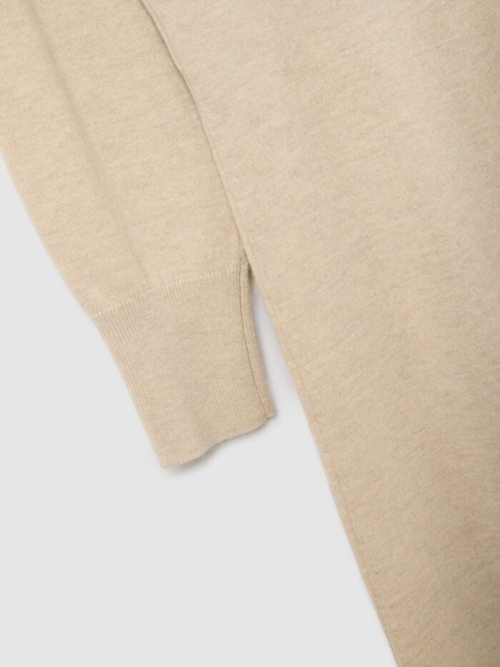 003568521_SRSTILL STEFANEL Wool dress with long sleeves Beige - Image 5