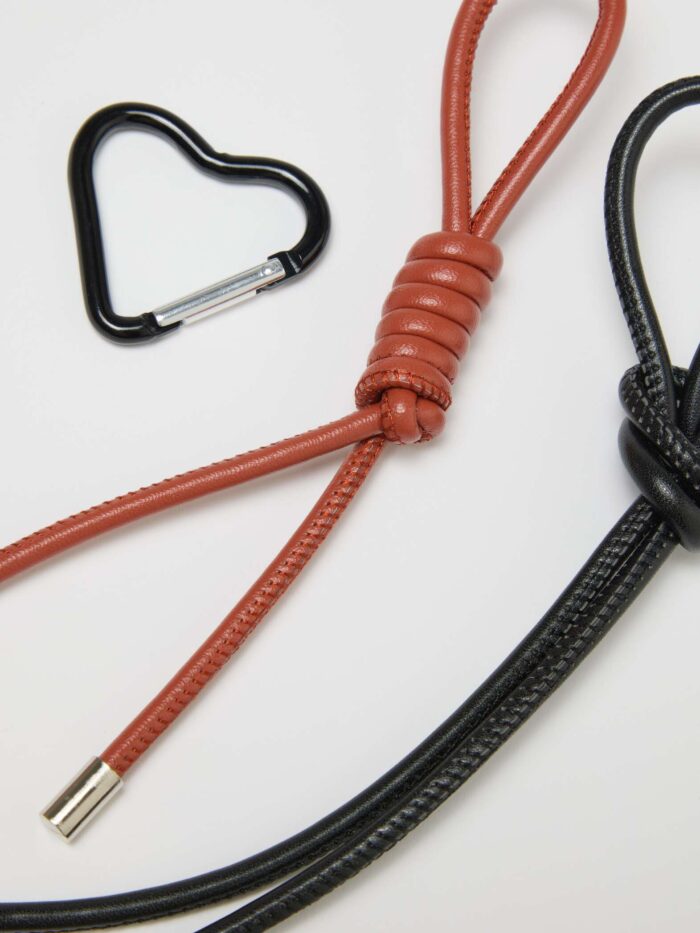 STEFANEL Charm keychain with leopard print - Image 4