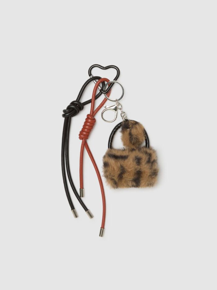 003569121_SFSTILL STEFANEL Charm keychain with leopard print - Image 1