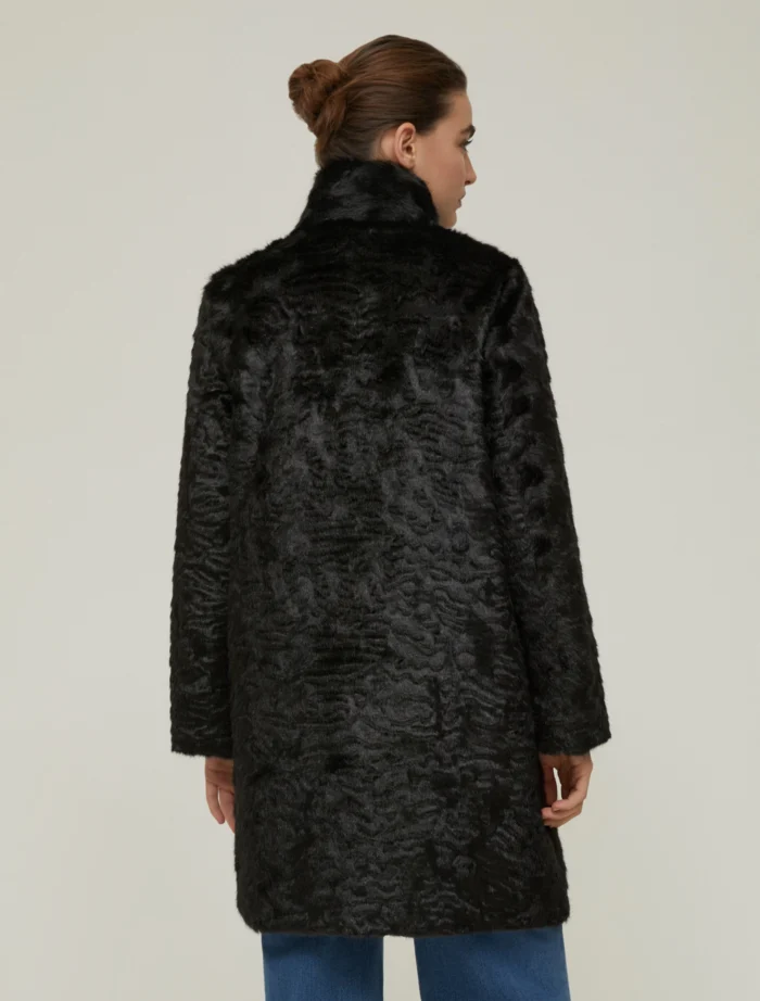 1456025202004-c-alabama (1) PENNY BLACK Soft material coat Black - Image 4